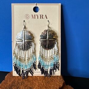 NWT Myra Bag Eagle Falls Beaded Earrings